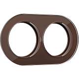 Рамка Werkel Favorit Runda на 2 поста коричневый WL21-frame-02 4690389141966