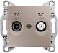 Розетка TV/SAT проходная Schneider Electric Sedna 4dB SDN3401968 - фото №1