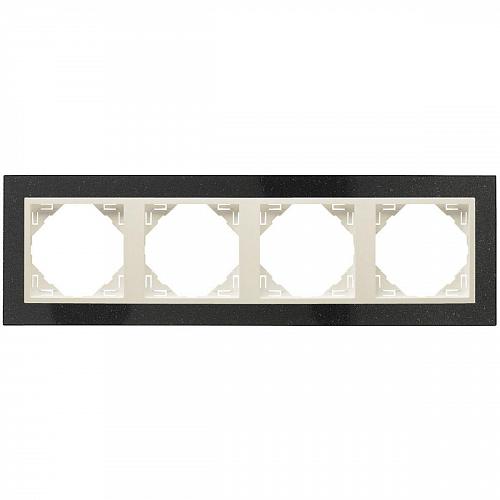 Рамка 4-постовая Efapel Logus 90 Petra натуральный гранит/жемчуг 90940 TGP