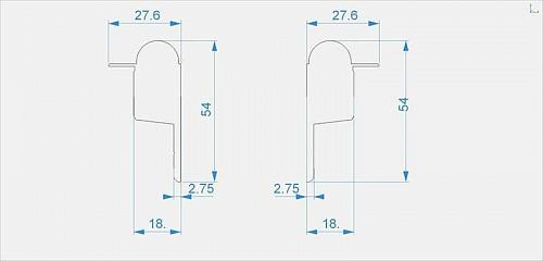 Заглушка Deko-Light End Cap R-EL-03-10 Set 2 pcs 979710