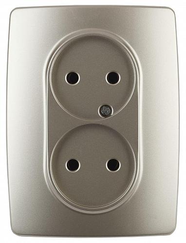 Розетка ЭРА 12 2x2P 16A 250V 12-2107-04 Б0031241
