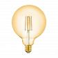 Лампа светодиодная филаментная диммируемая Eglo E27 6W 2200K золотистая 12573 - фото №1