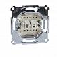 Переключатель двухклавишный Schneider Electric Merten Aquadesign MTN3126-0000 - фото №1