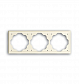 Рамка 3-постовая ABB Impuls слоновая кость 2CKA001754A4314 - фото №1