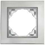 Рамка 1-постовая Efapel Logus 90 Metallo сталь/алюминий 90910 TIA