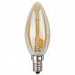 Лампа светодиодная филаментная ЭРА E14 5W 2700K золотая F-LED B35-5W-827-E14 gold Б0027939 - фото №1