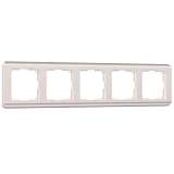 Рамка на 5 постов Werkel Stream перламутровый W0052113 4690389162534