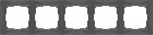 Рамка Werkel Snabb Basic на 5 постов серо-коричневый WL03-Frame-04 4690389099076