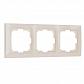 Рамка на 3 поста Werkel Snabb basic слоновая кость W0032003 4690389161391 - фото №1