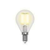 Лампа светодиодная филаментная Uniel E14 6W 3000K прозрачная LED-G45-6W/WW/E14/CL UL-00000197