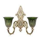 Бра Bohemia Ivele 7203B15/2/210 GW P2 U Clear-Green/H-1K