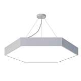 Подвесной светодиодный cветильник Geometria ЭРА Hexagon SPO-122-W-40K-066 66Вт 4000К белый Б0050552