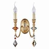 Бра Crystal Lux MERCEDES AP2 GOLD/COLOR