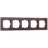 Рамка Werkel Favorit на 5 постов мокко WL01-Frame-05 4690389063787