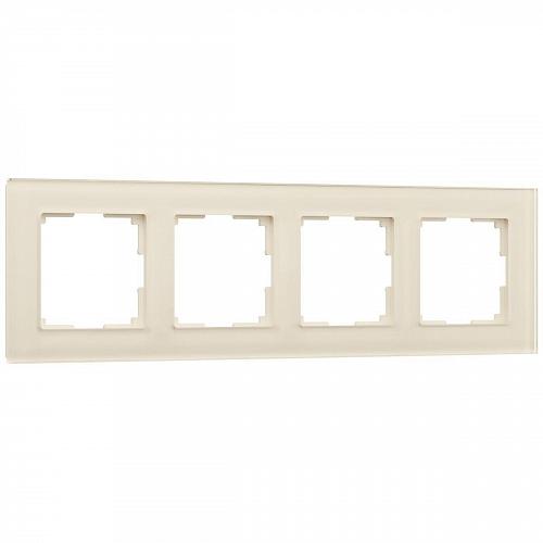 Рамка на 4 поста Werkel Favorit молочный W0041141 4690389183447