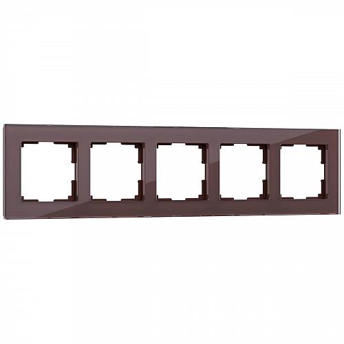 Рамка Werkel Favorit на 5 постов мокко WL01-Frame-05 4690389063787