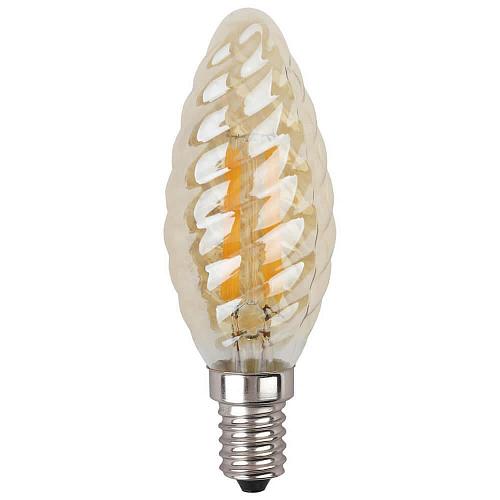 Лампа светодиодная филаментная ЭРА E14 7W 2700K золотая F-LED BTW-7W-827-E14 gold Б0027966