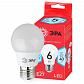 Лампа светодиодная ЭРА E27 6W 4000K матовая LED A55-6W-840-E27 R Б0050688 - фото №1