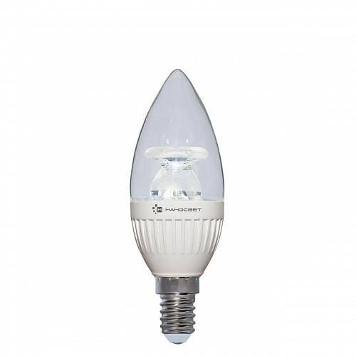Лампа светодиодная Наносвет E14 6,5W 4000K прозрачная LC-CDCL-6.5/E14/840 L213