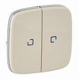 Лицевая панель Legrand Valena Allure выключателя двухклавишного с подсветкой слоновая кость 755226