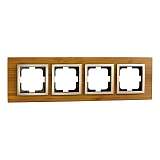 Рамка 4-постовая Mono Electric Style бамбук 107-530000-163