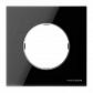Рамка 1-постовая ABB Sky Moon cтекло чёрное 2CLA867100A3101 - фото №1