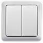 Радиовыключатель двухклавишный SLV Control 470819 - фото №1