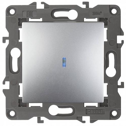 Выключатель одноклавишный с подсветкой ЭРА Elegance 10AX 250V 14-1102-03 Б0034217