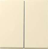 Лицевая панель Gira System 55 выключателя двухклавишного кремовый глянцевый 029501