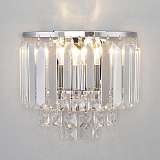 Светильник Eurosvet 10105/2 хром/прозрачный хрусталь Strotskis