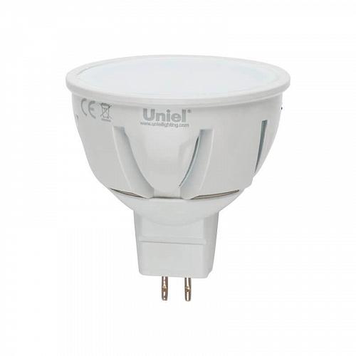 Лампа светодиодная диммируемая Uniel GU5.3 7W 4500K JCDR матовая LED-JCDR-7W/NW/GU5.3/FR/DIM 08702