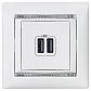 Розетка USB двойная Legrand Valena 240V/5V 2400mA белая 770470 - фото №2