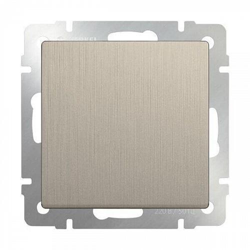 Выключатель Werkel одноклавишный шампань рифленый WL10-SW-1G 4690389085277