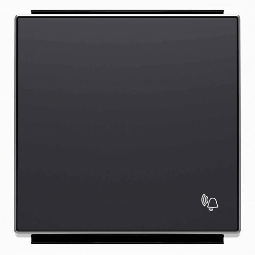 Лицевая панель ABB Sky выключателя одноклавишного Звонок чёрный бархат 2CLA850400A1501