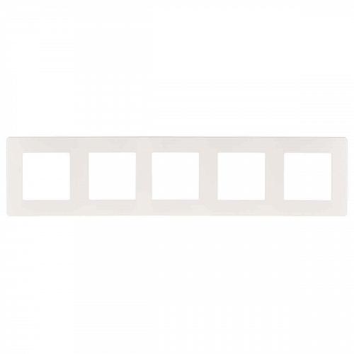Рамка 5-постовая ЭРА 12 сатин белый 12-5105-01 Б0052539