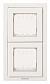 Рамка монтажная ITA 2-постовая ABB Zenit IP55 белый 2CLA327200N1101 - фото №1