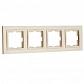Рамка 4-постовая Mono Electric Despina крем 102-170000-163 - фото №1