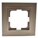 Рамка 1-постовая Mono Electric Despina бронза 102-230000-160