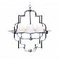 Подвесная люстра Lumina Deco Baltimore LDP 8020-4 CHR+WT - фото №4