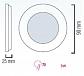 Встраиваемый светодиодный светильник Horoz Slim-3 3W 2700K 056-003-0003 - фото №2