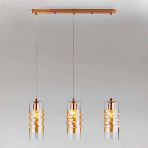 Подвесной светильник Eurosvet Block 50185/3 золото