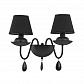 Бра Ideal Lux Blanche AP2 Nero 111889 - фото №1