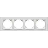Рамка 4-постовая Efapel Logus 90 Animato белый/белый 90940 TBB