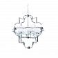 Подвесная люстра Lumina Deco Baltimore LDP 8020-6 CHR+WT - фото №2