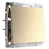 Выключатель одноклавишный проходной Werkel шампань рифленый W1112010 4690389160066