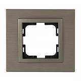 Рамка 1-постовая Mono Electric Style Aluminium бронза 107-810000-160