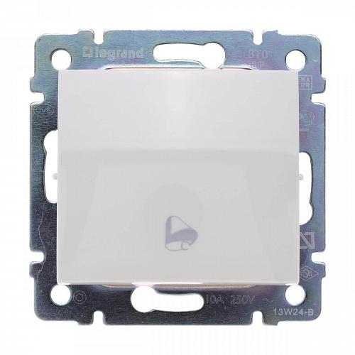 Выключатель кнопочный одноклавишный Legrand Valena Звонок слоновая кость 774116