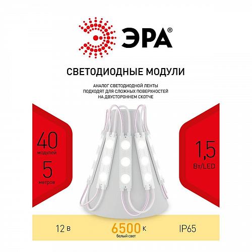 Светодиодный модуль ЭРА MZ2835-03-12V-2835-IP65-5m-6500 Б0044173