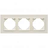 Рамка 3-постовая Efapel Logus 90 Animato жемчуг/жемчуг 90930 TPP