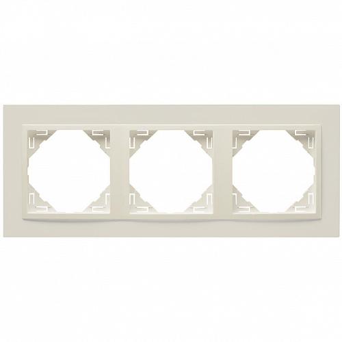 Рамка 3-постовая Efapel Logus 90 Animato жемчуг/жемчуг 90930 TPP